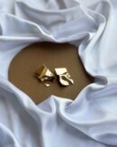 Golden Aesthetic Plate Earrings