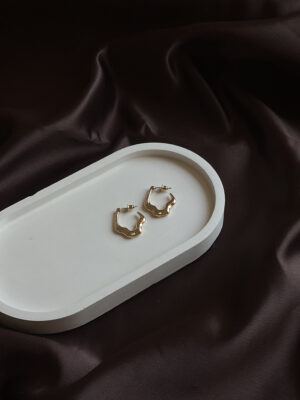 Golden Minimal Hoop Earring