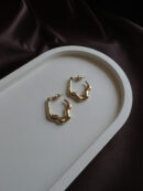 Golden Minimal Hoop Earring