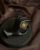 Rustic Dynasty Oxidized Golden Ring