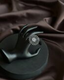 Rustic Radiance Oxidized German Silver Ring