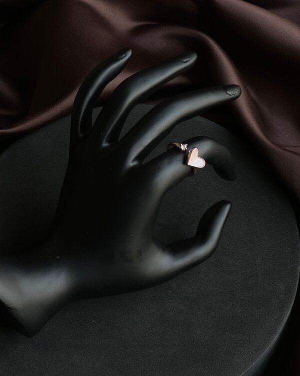Soft Heart Rose Gold Ring