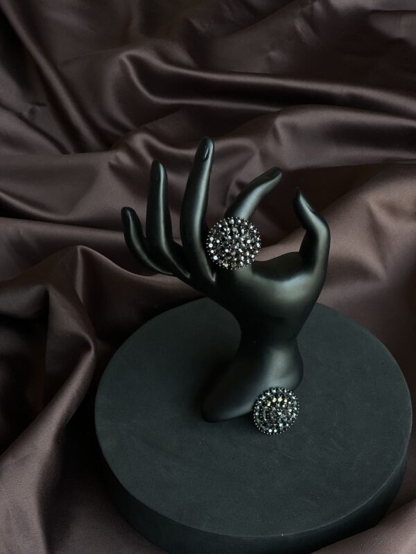 Shadow Luxe German Silver Ring - Image 3