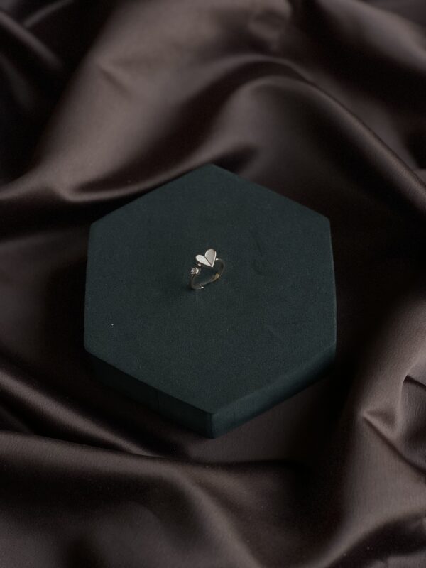 Soft Heart Rose Gold Ring - Image 2