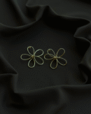 Beautiful Minimal Wired Flower Earrings