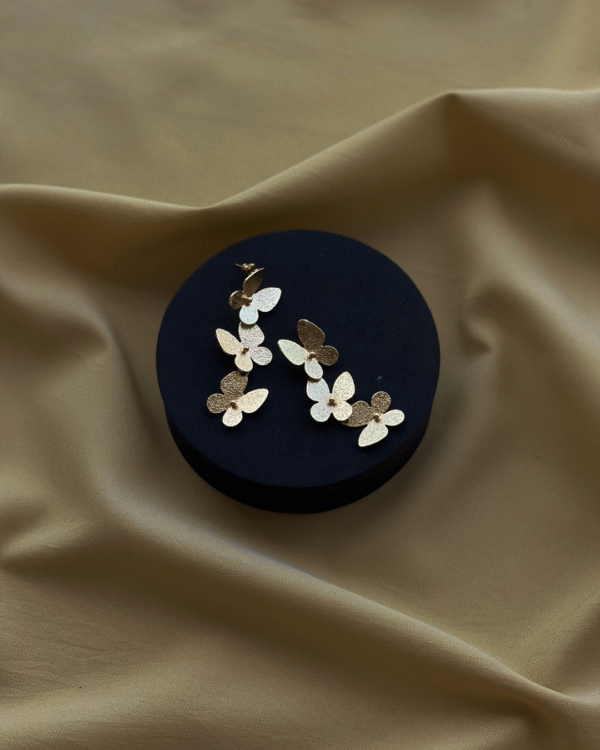 Minimal Butterfly Long Earrings
