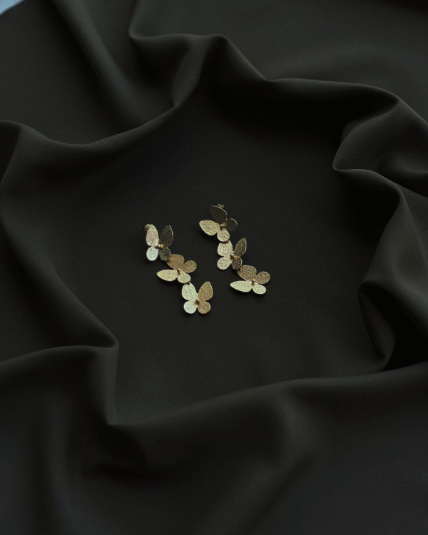 Minimal Butterfly Long Earrings - Image 3