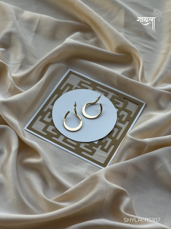 Golden Minimal Hoops - Image 3