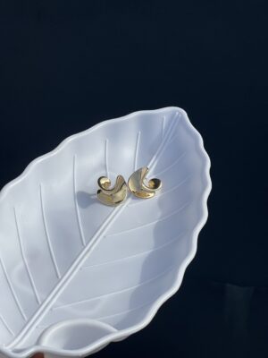 Shiny Twisted Minimal Earring