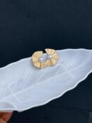 Pearl Subdued Half Round Earring