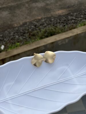Soft Satin Plate Earring