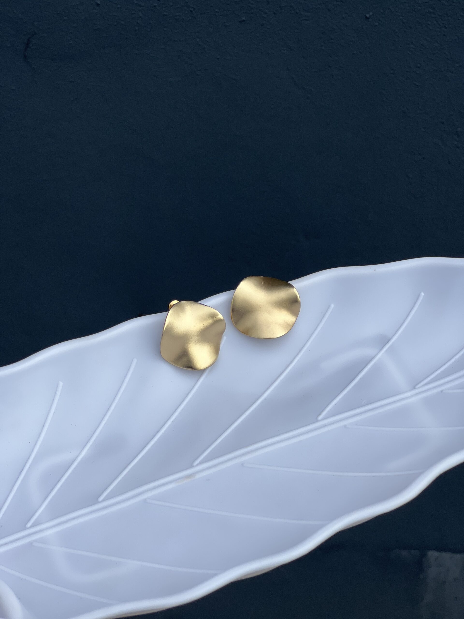 Soft Satin Plate Earring - Image 2