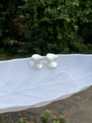 Soft Satin Silver Plate Earring