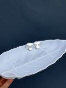 Soft Satin Silver Plate Earring