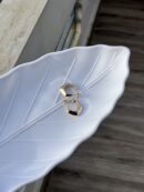 Luminous C shaped Minimal Hoop Earring