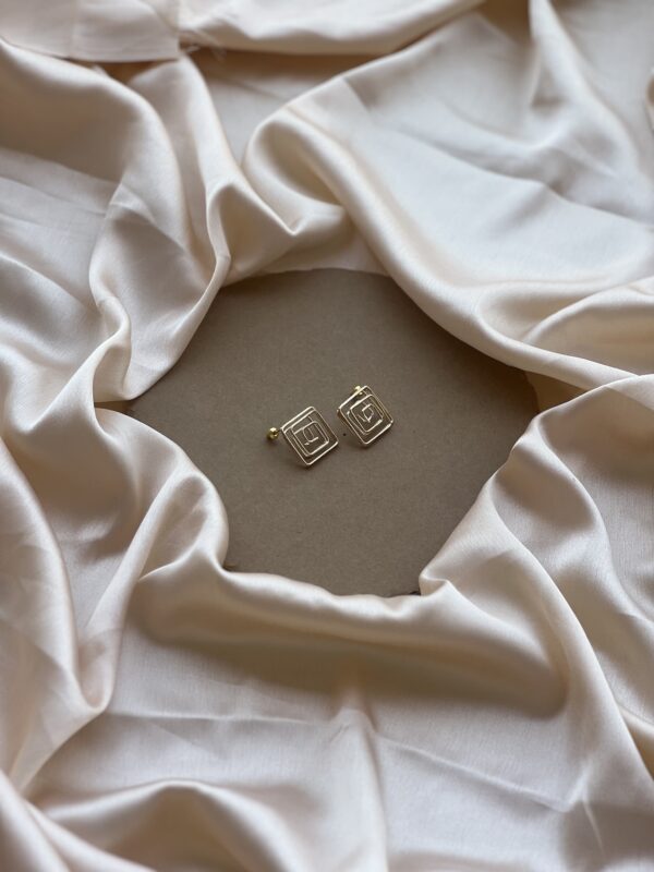Square Goldy Candy Earrings - Image 2