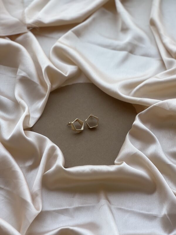 Spring Soft Gold Earrings - Image 3