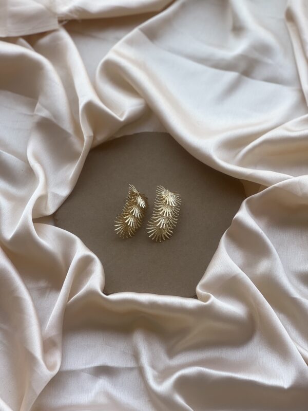 Sea Inspired Coral Earrings - Image 4
