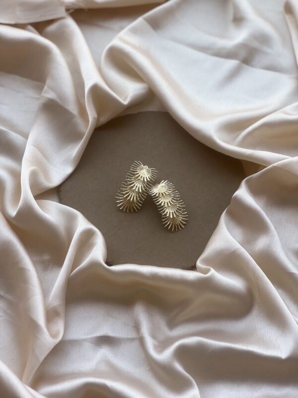 Sea Inspired Coral Earrings - Image 3