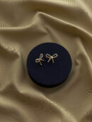 Pixeled Bow Anti Tarnish flower Earring