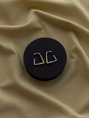 Polished Dual Tone Anti Tarnish Earring
