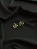 Shiny Studded Anti Tarnish flower Earring
