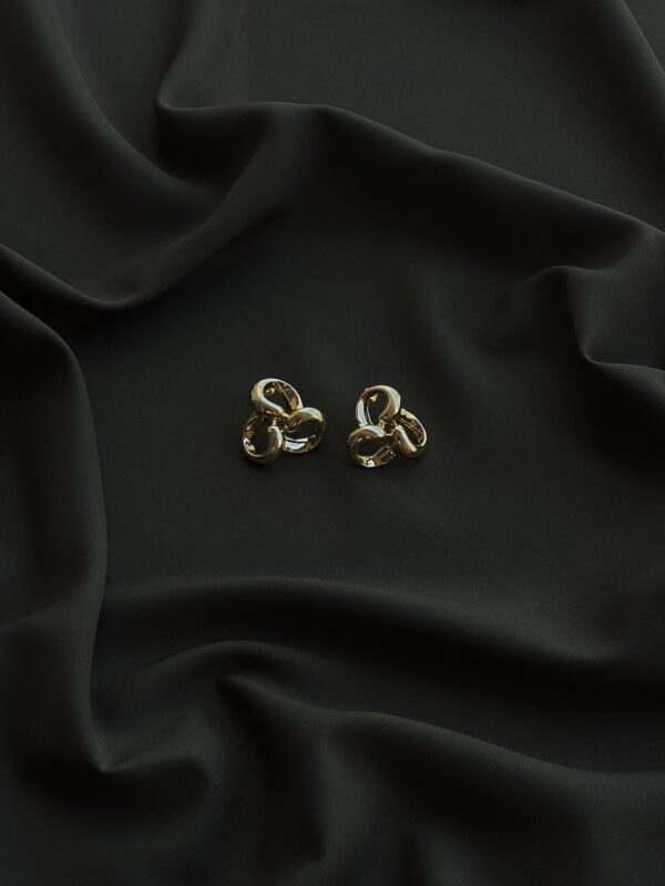 Glam Petals Golden Earring - Image 3