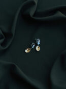 Duel tone Minimal Oval Earring