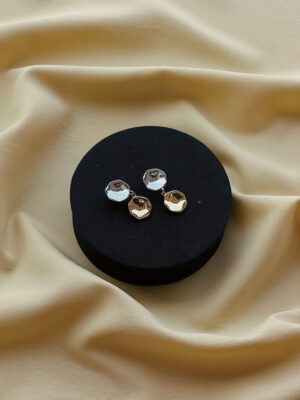 Duel tone Minimal Round Earring