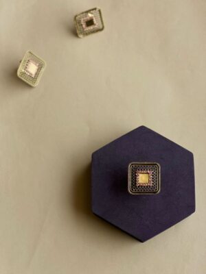 Rustic Dynasty Oxidized Golden Ring