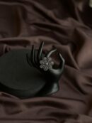 Eternal Flower Oxidized Ring
