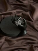 Midnight Monarch Butterfly Ring