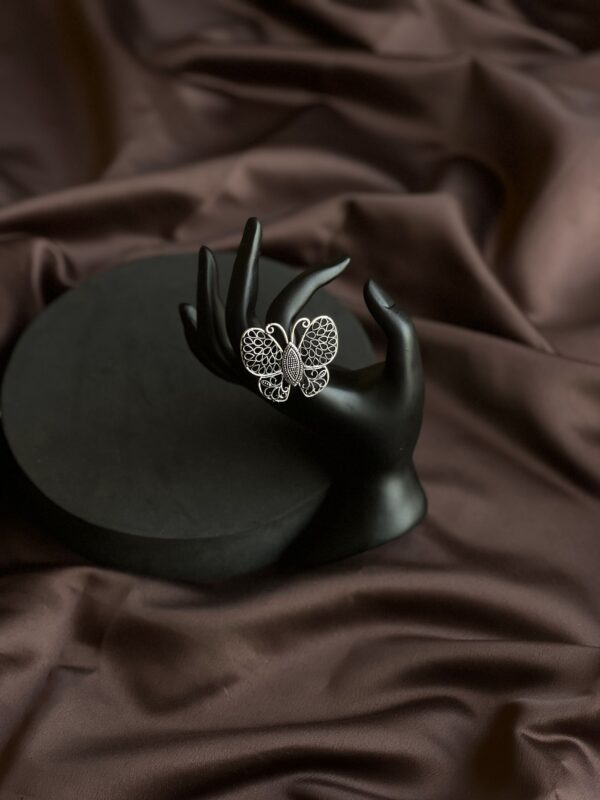 Midnight Monarch Butterfly Ring - Image 2