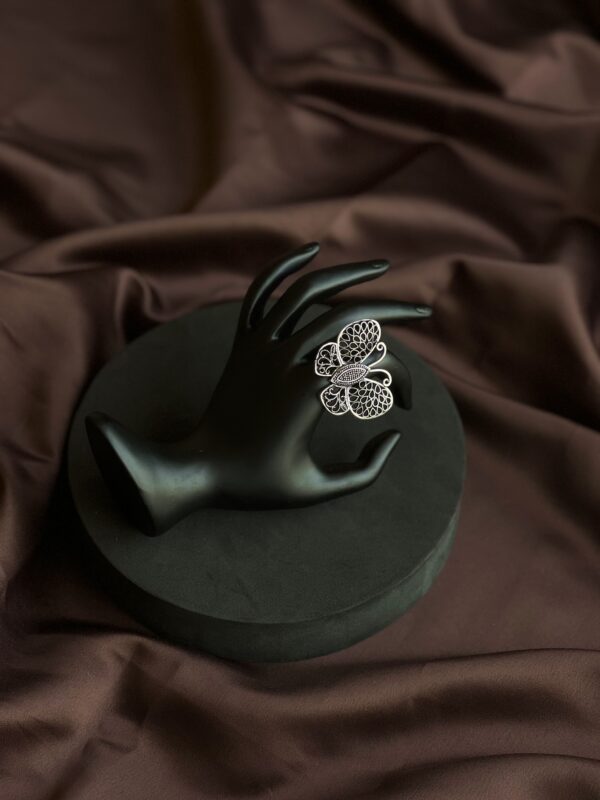 Midnight Monarch Butterfly Ring - Image 3