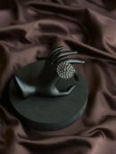 Dark Flower Bloom Oxidized Ring